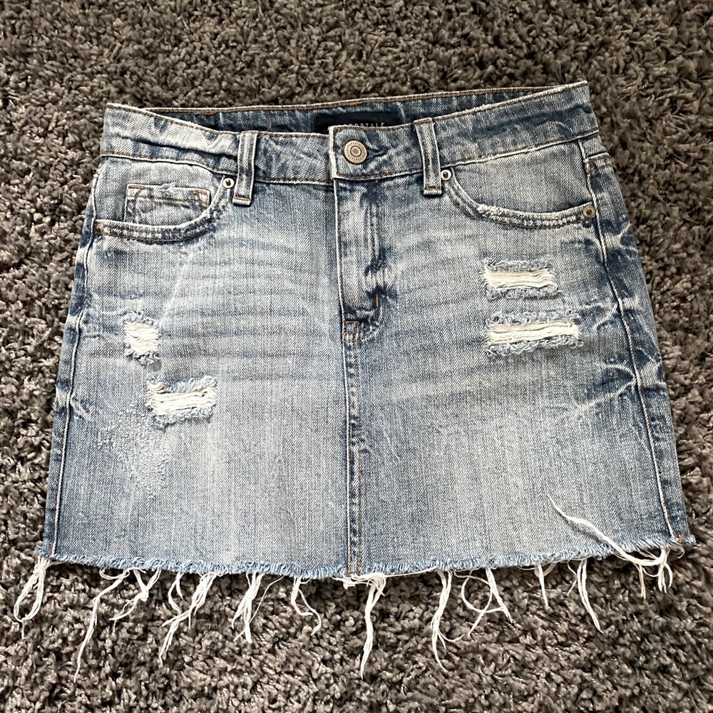 Aeropostale real denim high-rise mini skirt